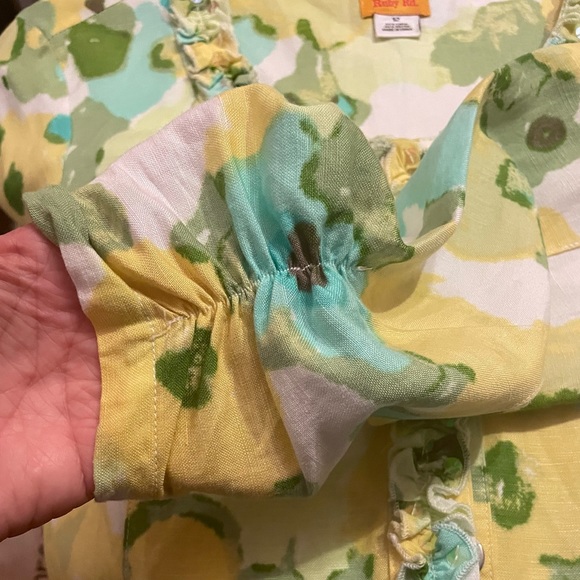 Ruby Rd. linen jacket - size 12 - Picture 5 of 7